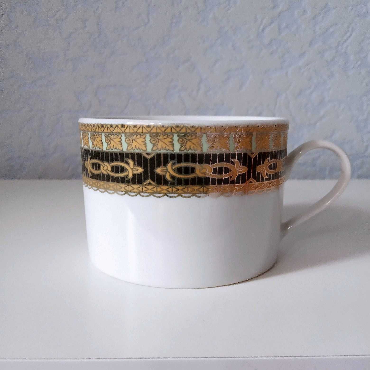 Чашки роспись золотом с клеймом жар-птица - 4шт