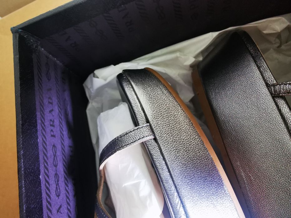 Sandálias Prada Silk Fume'Liber Tamanho 38