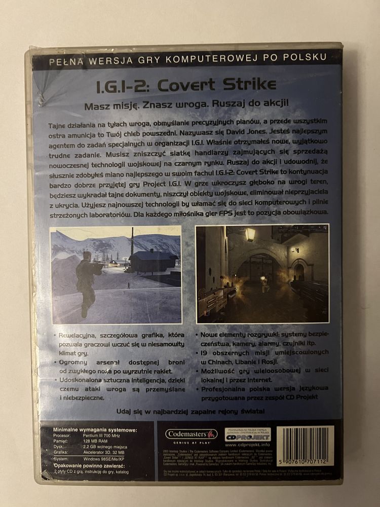 IGI 2: Covert Strike PC - dwie płyty CD