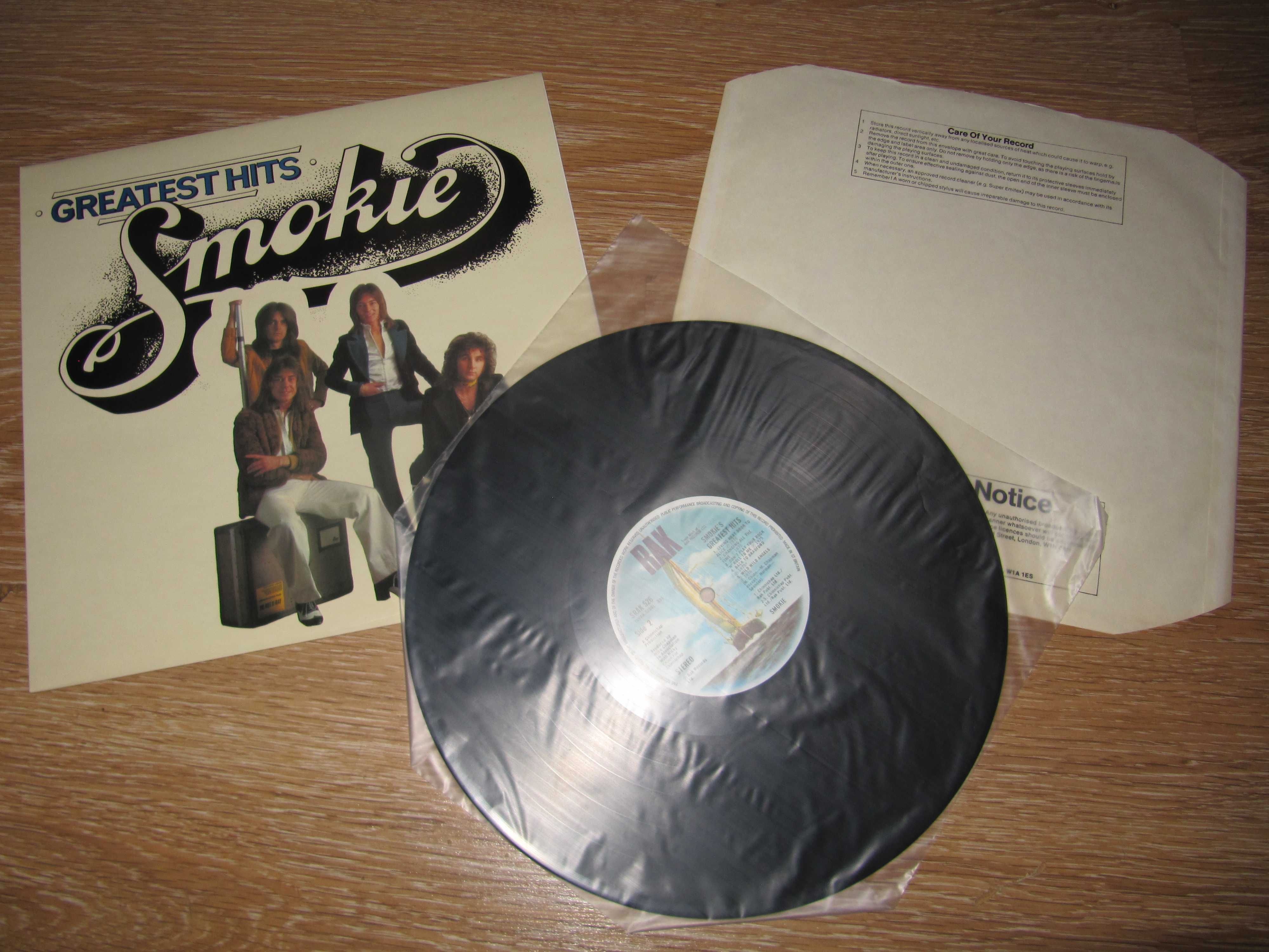 Виниловый Альбом SMOKIE -Greatest Hits- 1977 *England (ОРИГИНАЛ) NM/NM