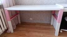 Biurko dla dziecka regulowane białe Ikea 128x58