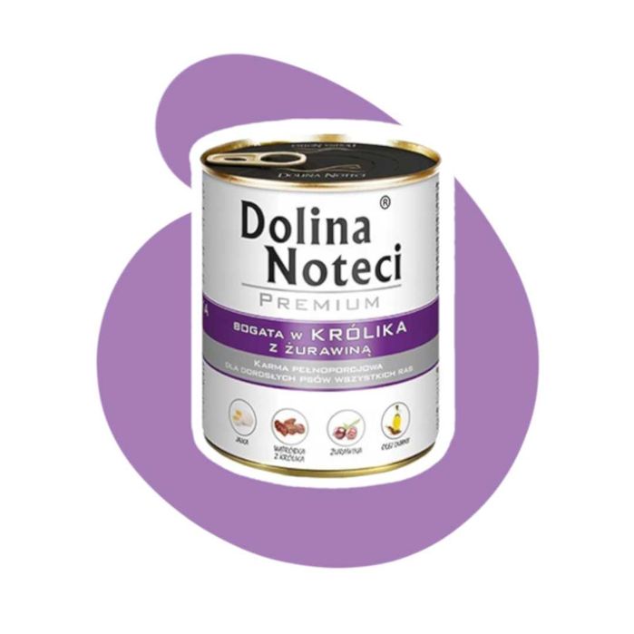 Dolina Noteci Premium Bogata w królika z żurawiną 18x800g Królik