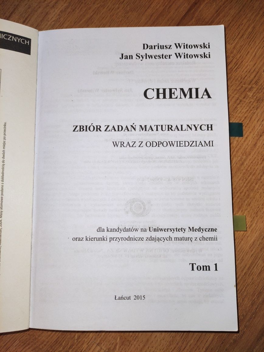 Chemia Witowski, tom 1 i 2