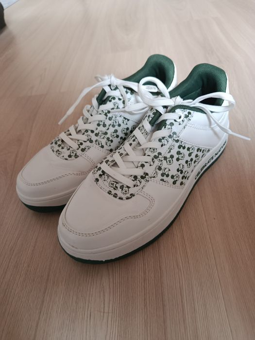Buty sprandi biało-zielone myszka Miki