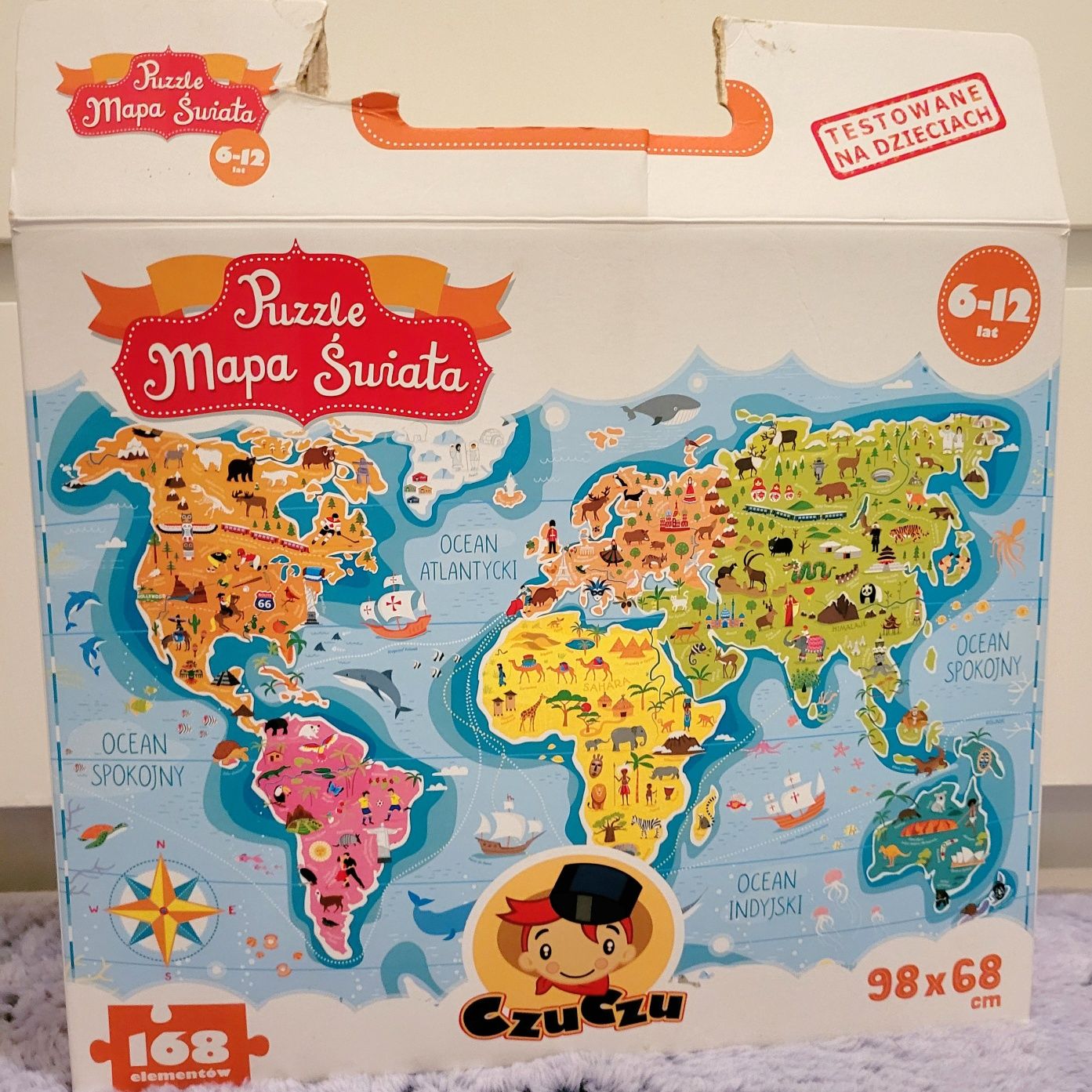 Czuczu puzzle mapa świata
