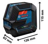 Laser krzyzowy Bosch GCL 2-5 G Professional