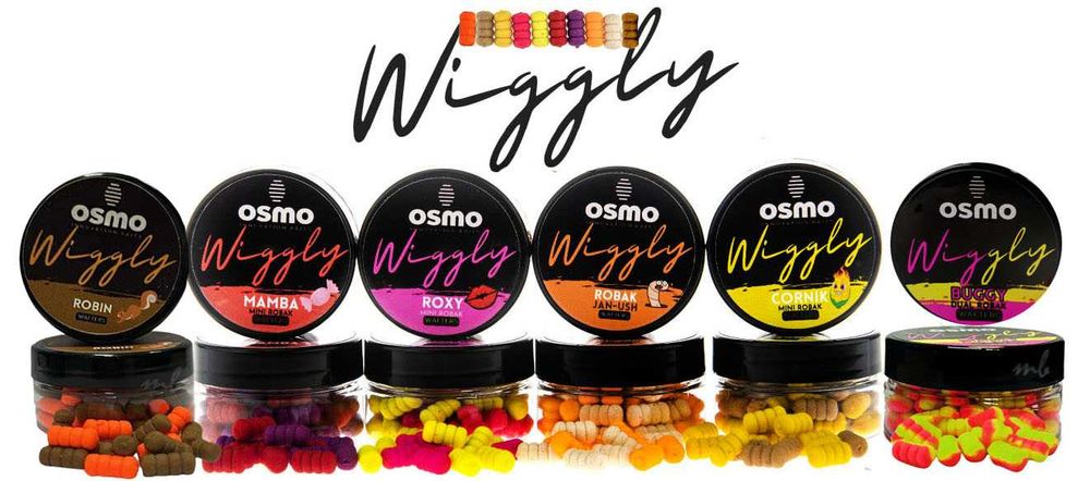 6 szt Osmo Wiggly wafters ROBIN ROXY JAN-USH MAMBA CORNIK BUGGY 12X6mm