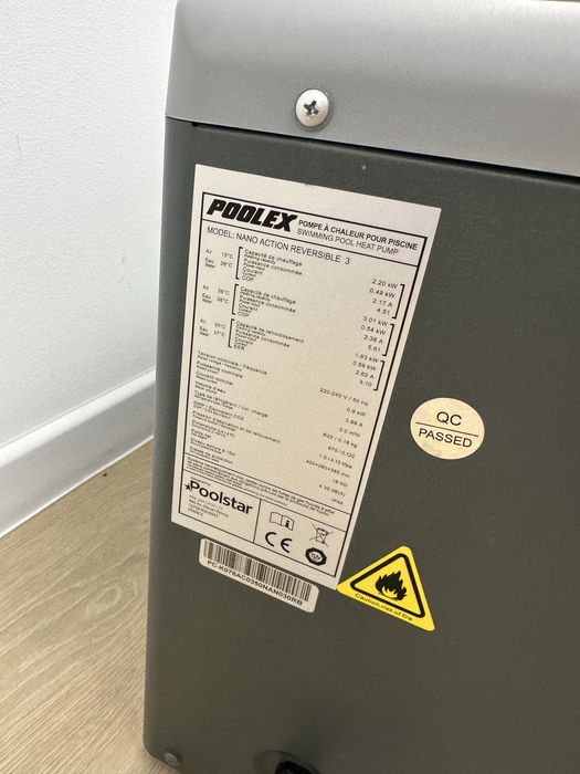 POOLEX Odwracalna pompa ciepła Nano Action 3W do 20m3  (jak nowa)
