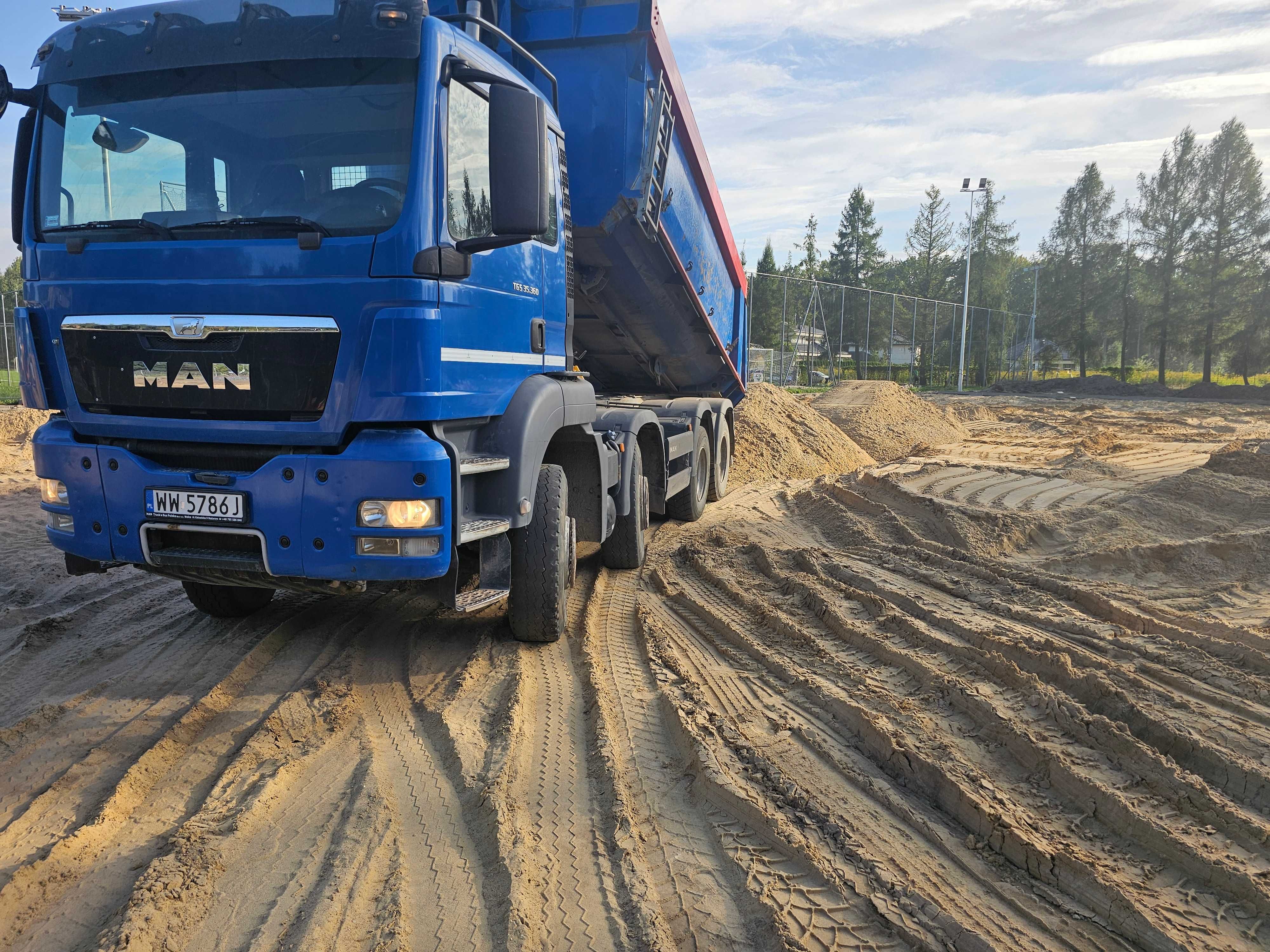 usługi transportowe HDS niskopodwoziowy maszyn, sprzętu, wywrotka