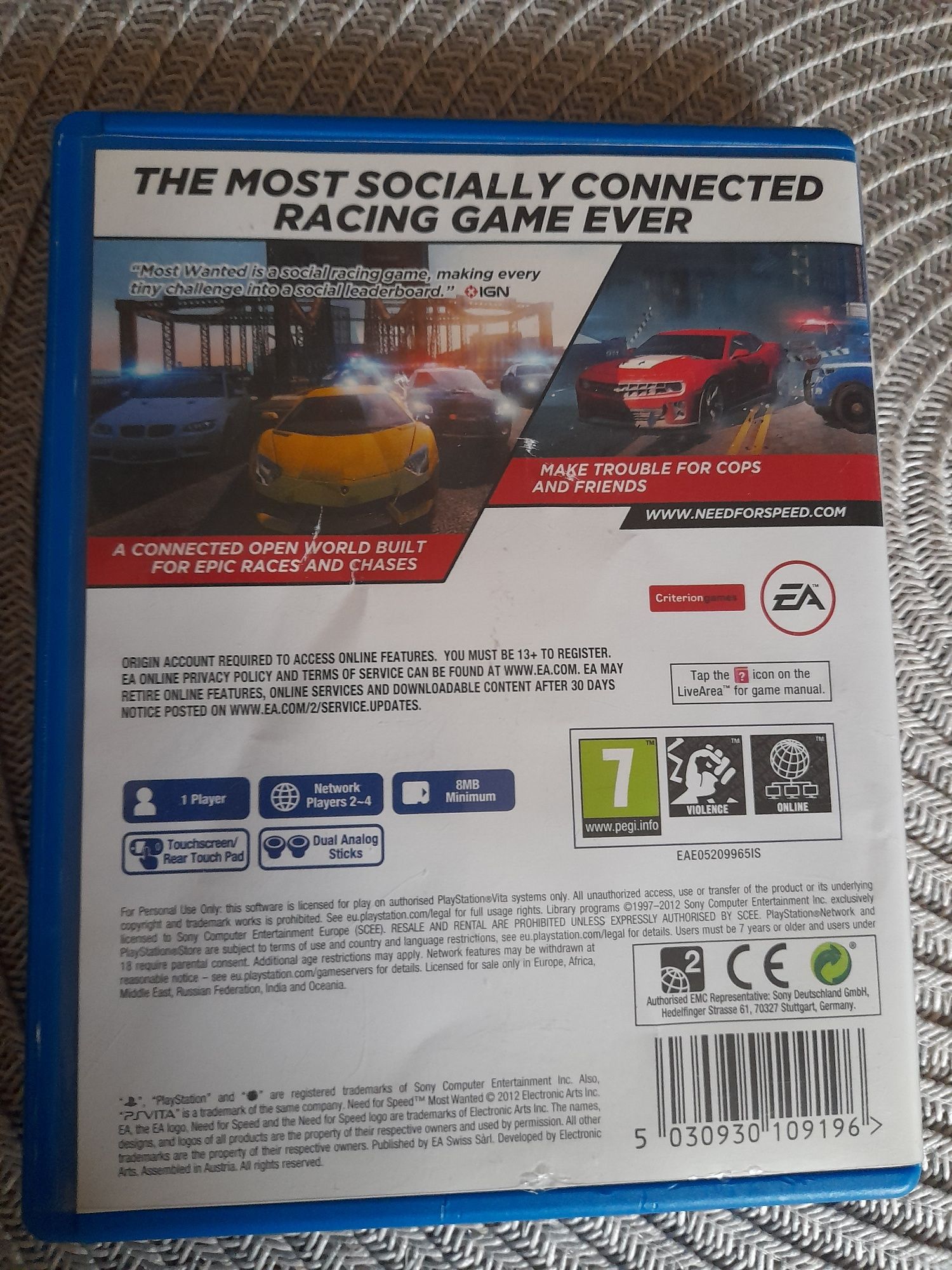 Need for Speed Most Wanted ps Vita Pl