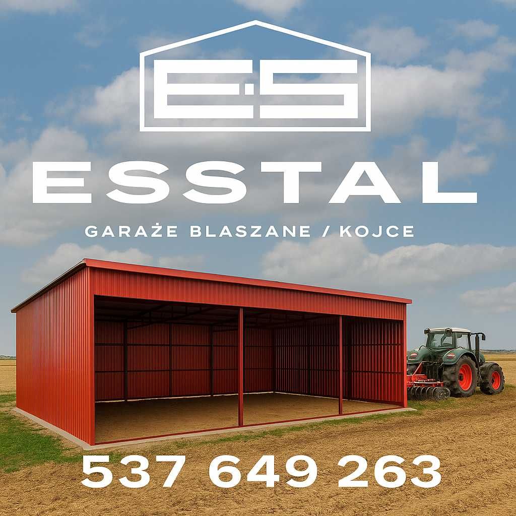 Wysoki Garaż Blaszany | Zadaszenie na auto | Carport | Wiata - ESSTAL*