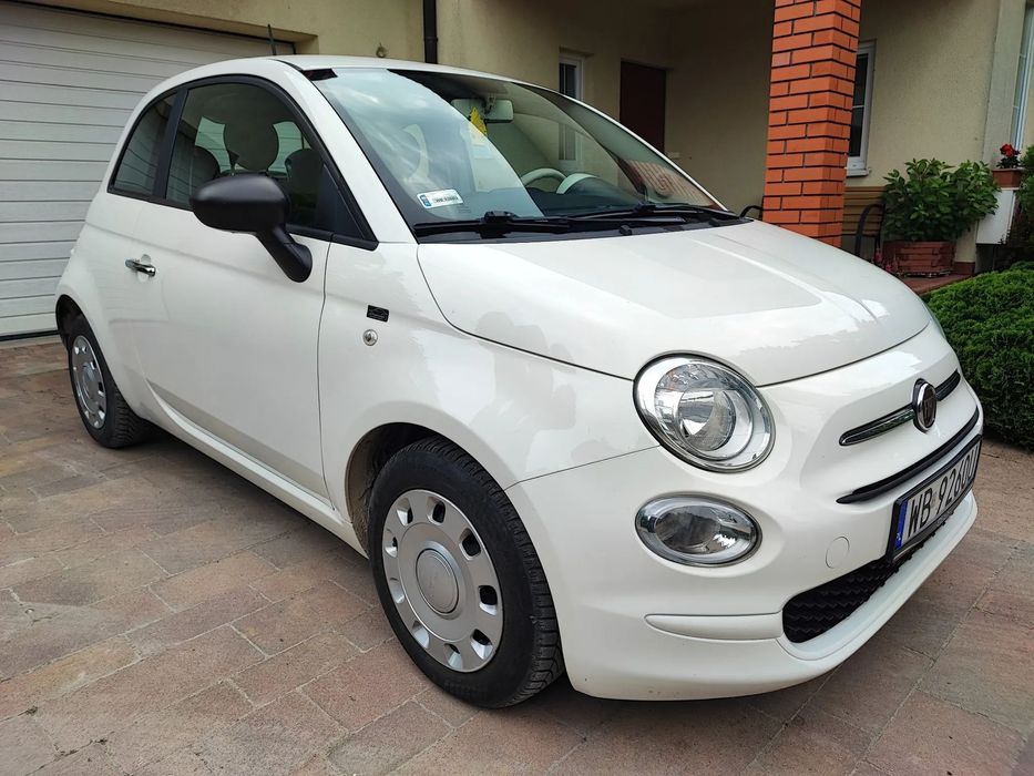 Fiat 500 1.2 Salon Polska  2019r. Drugi właściciel. Niski przebieg