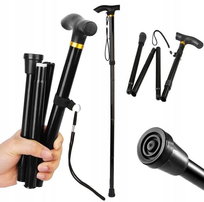 laska inwalidzka ortopedyczna składana lekka aluminiowa 95cm