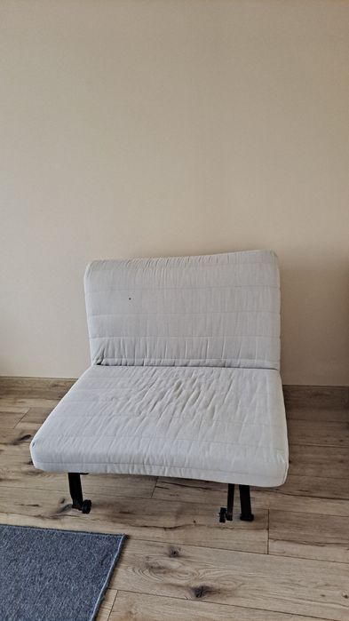 Ikea Lycksele fotele rozkładane j. szary kolor