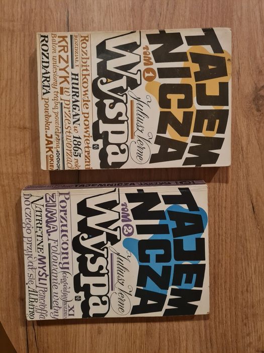 Tajemnicza wyspa tom 1 i tom 2 J. Verne