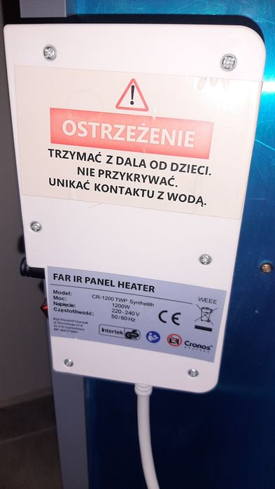 Grzejniki 5szt panel promiennik podczerwieni Cronos