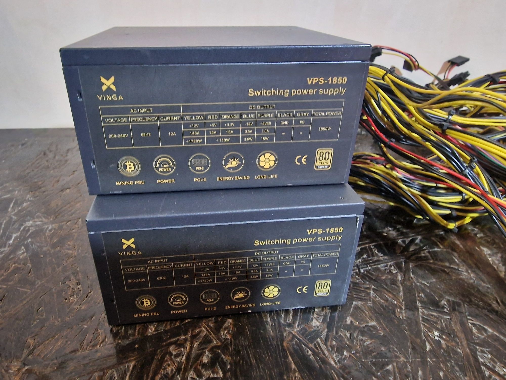 Блок живлення 1850W VINGA VPS-1850 Для майнингу