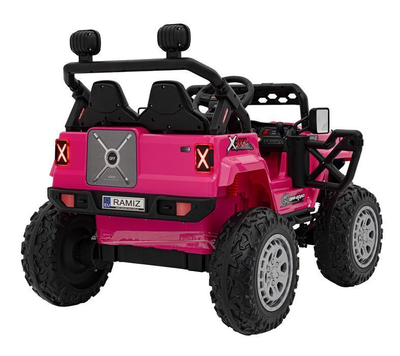 Pojazd na akumulator dla dzieci terenowy 4X4 różowy - EkstraZabawki.pl