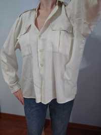 camisa cor creme / cream colored shirt - vintage