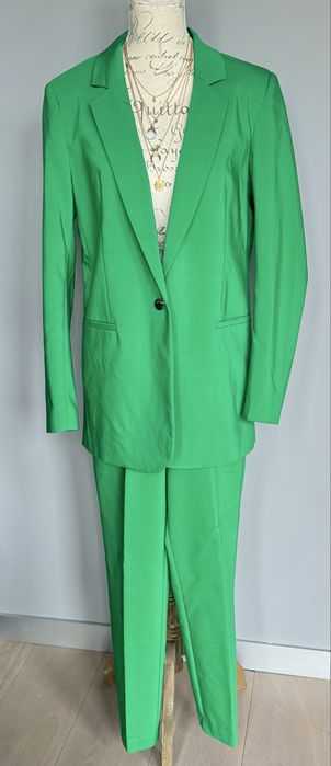 Mohito garnitur damski zieolny rozmiar 36 - żakiet+spodnie