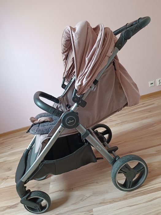 Wózek spacerowy baby design wave różowy z akcesoriami