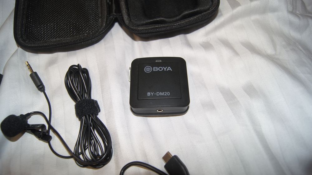 2x mikrofon krawatowy BOYA BY-DM20 - ZESTAW DO NAGRYWANIA dla iPhone