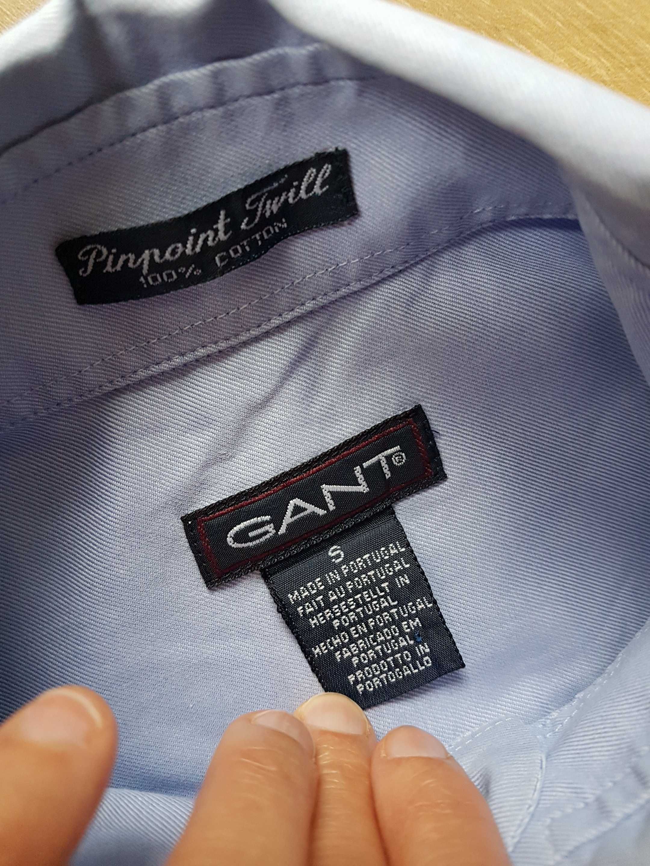 GANT Pinpoint Twill koszula męska krótki rękaw roz. S 100% bawełna