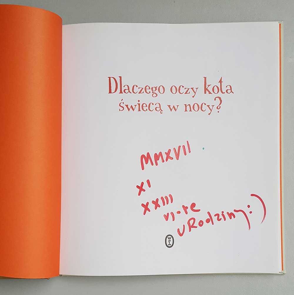 Dlaczego oczy kota świecą w nocy? Dorota Sumińska duże litery