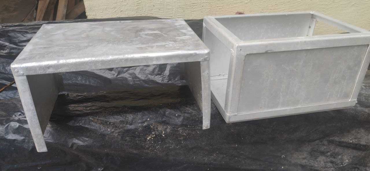 Металический разборной ящик (55*45*40 см) из алюминия под хоз нужды