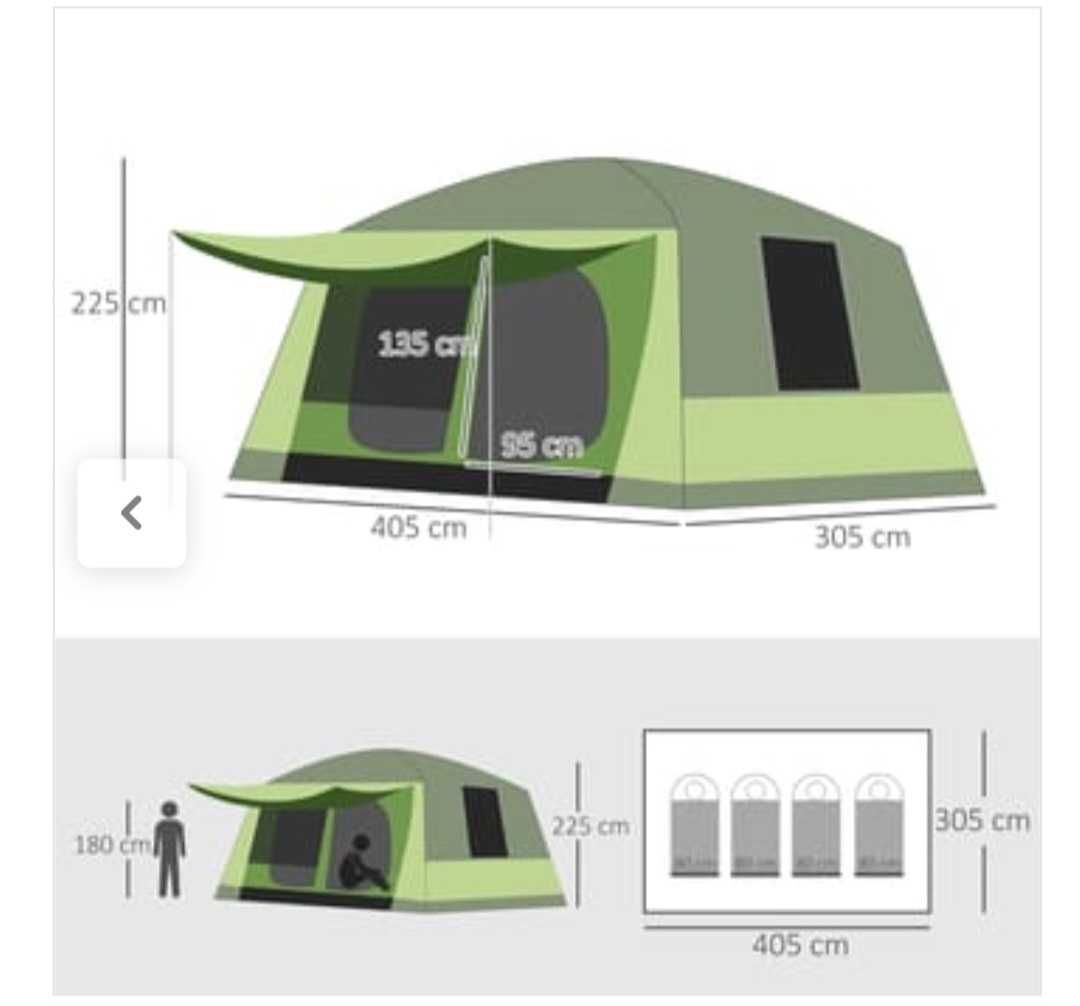 Tenda campismo 6-8 pessoas