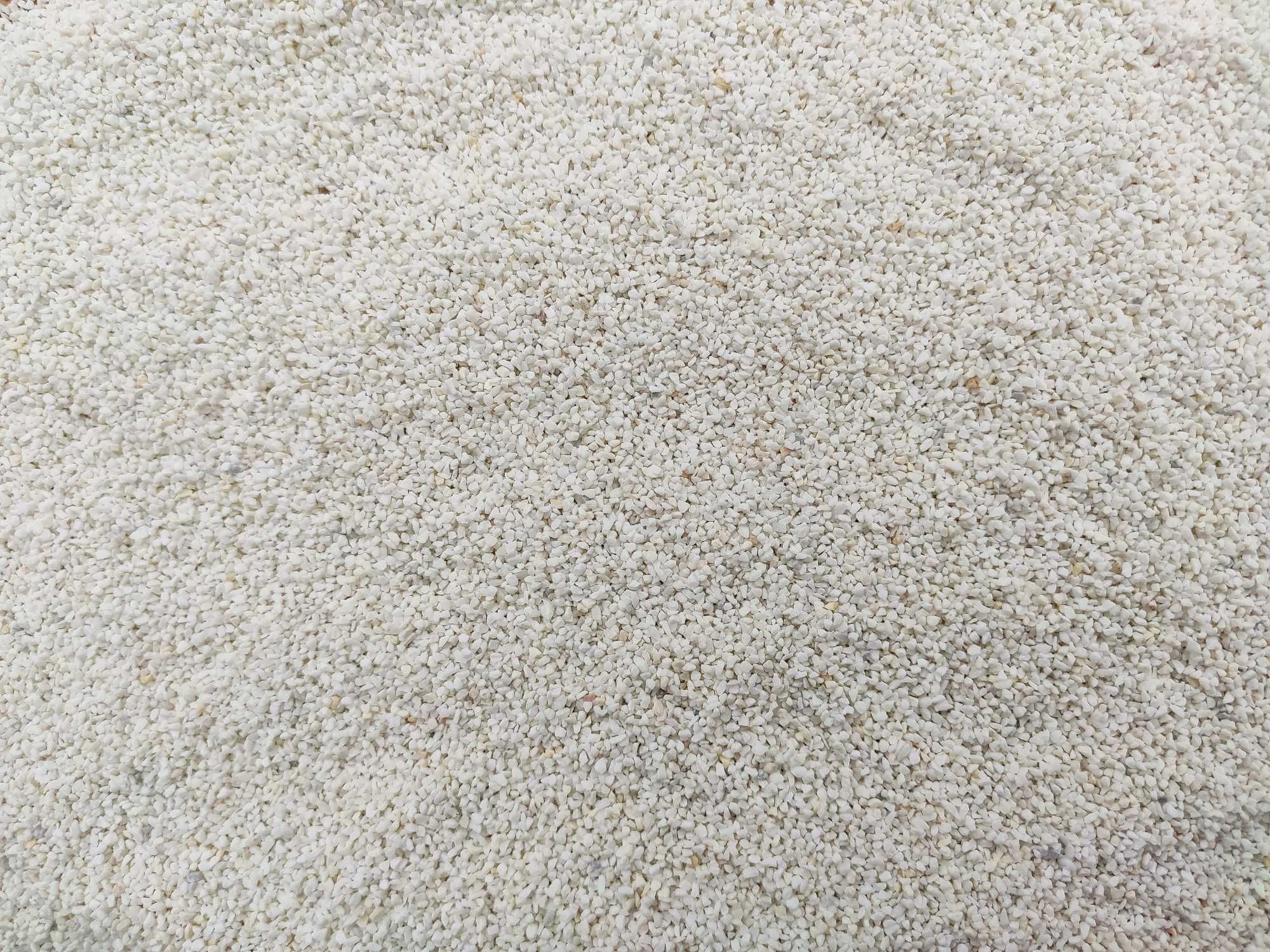 Biały żwirek, piasek dolomitowy do akwarium 1-1,5mm 1kg
