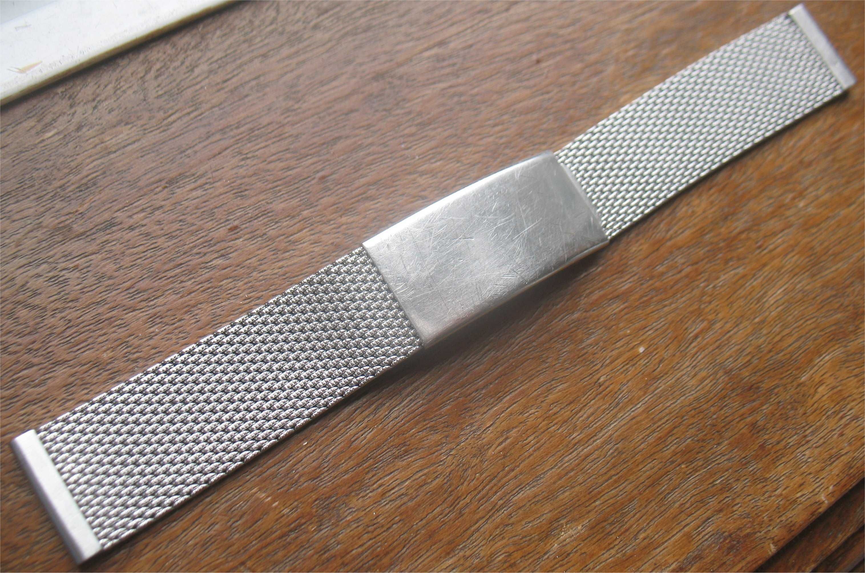 Bracelete "Mesh" Antiga da marca Royer para relógios Vintage - 18mm