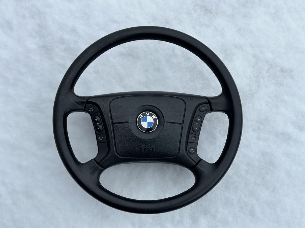 BMW E39 мультируль 4 спиці чорний е39 рестайлінг Е46 кермо