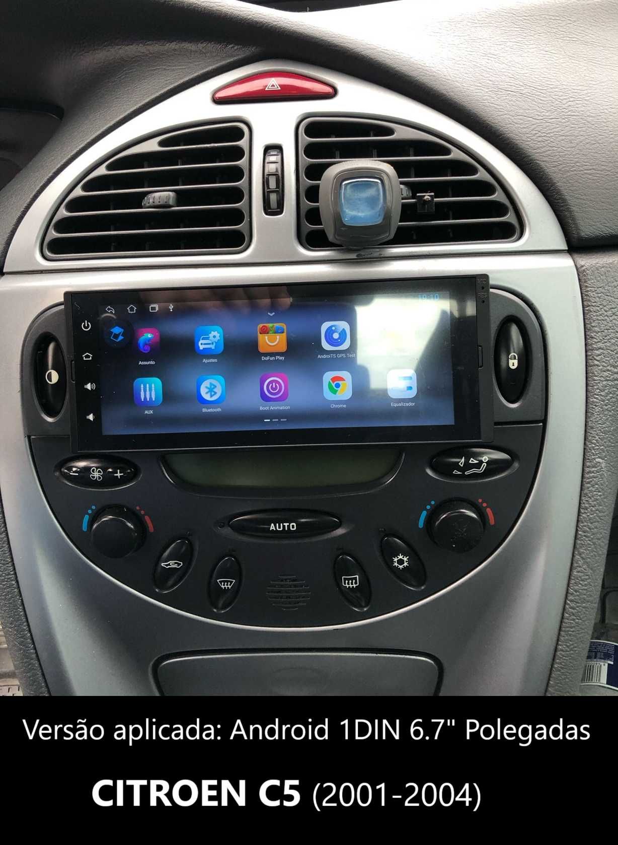 (NOVO) Rádio 1DIN • CITROEN C5 • (2001 a 2008) • Android GPS (2DIN)
