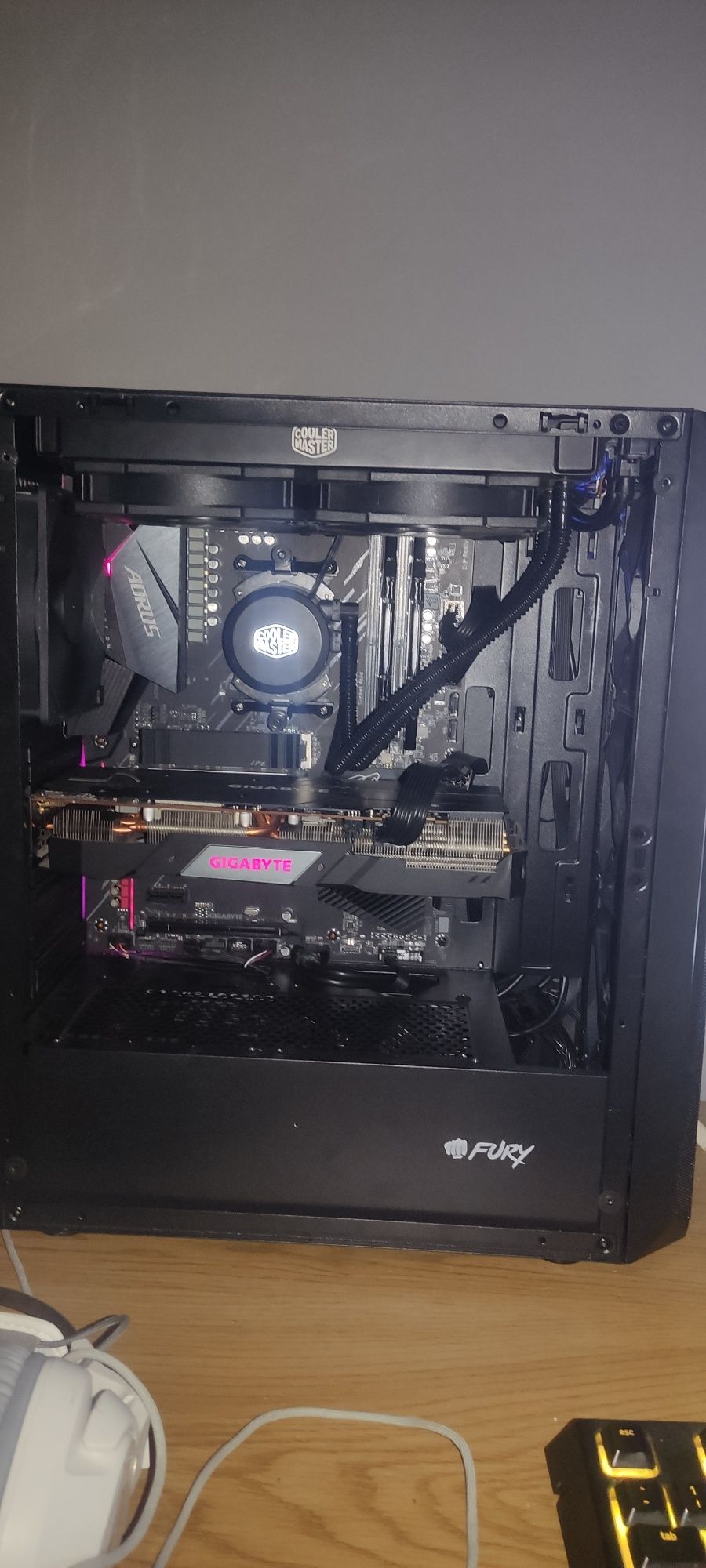 Komputer 5800x 8/16 B550, RX5600XT 6GB, 750W Gold, 32GB, AiO, 512GBM.2