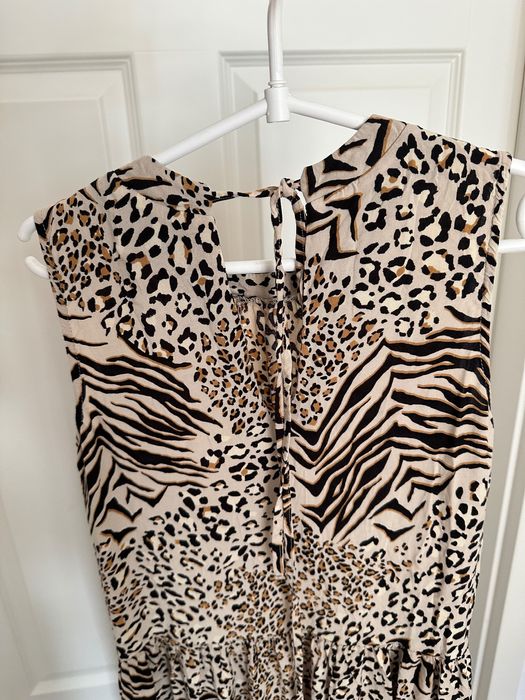sukienka h&m s w panterkę