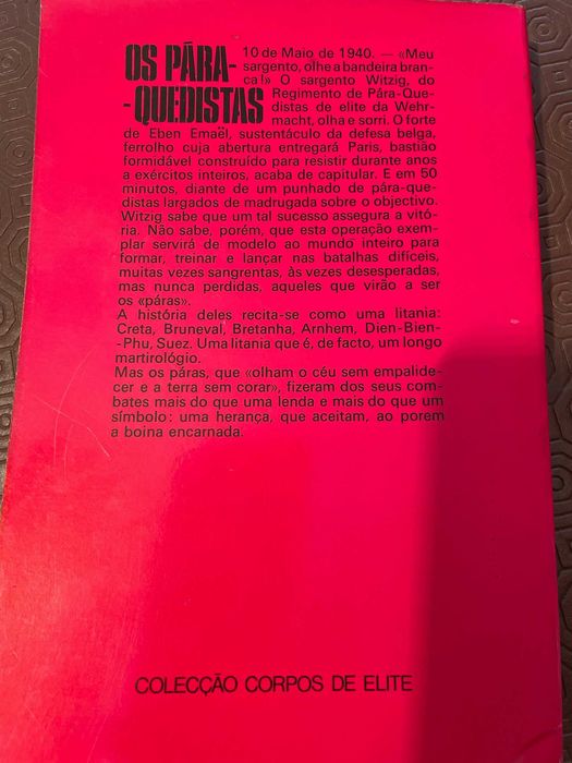 Erwan Bergot - Os Pára-Quedistas, Ed. Ulisseia, 1973