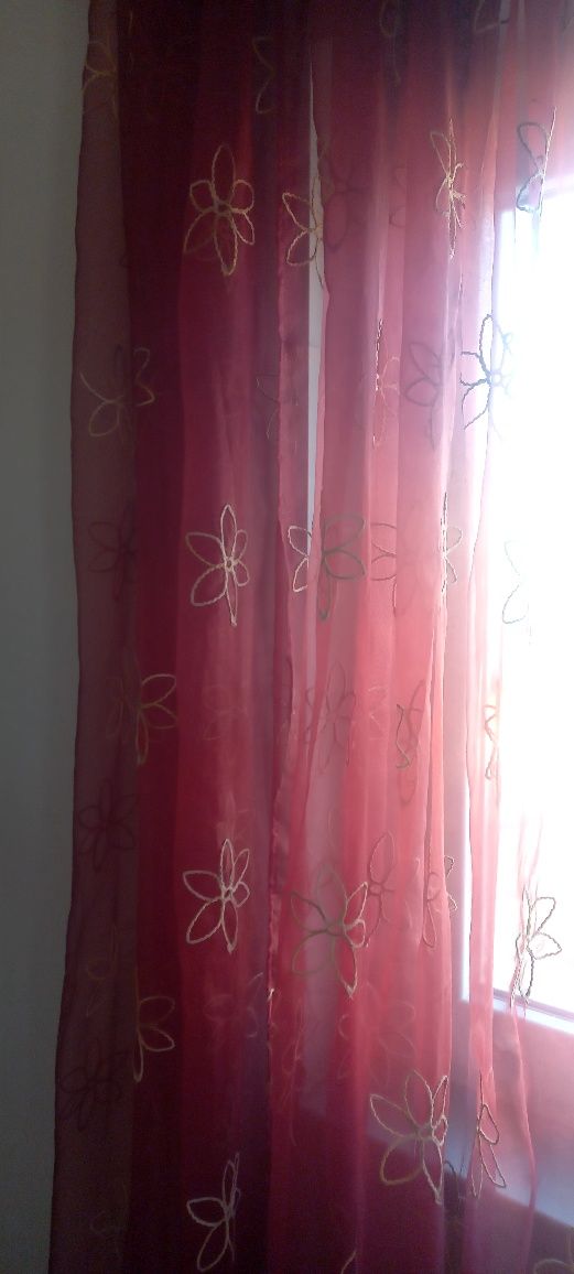 Cortinados de quarto semi Transparentes