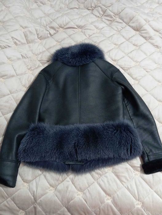 Дублянка жіноча з натуральним песцем