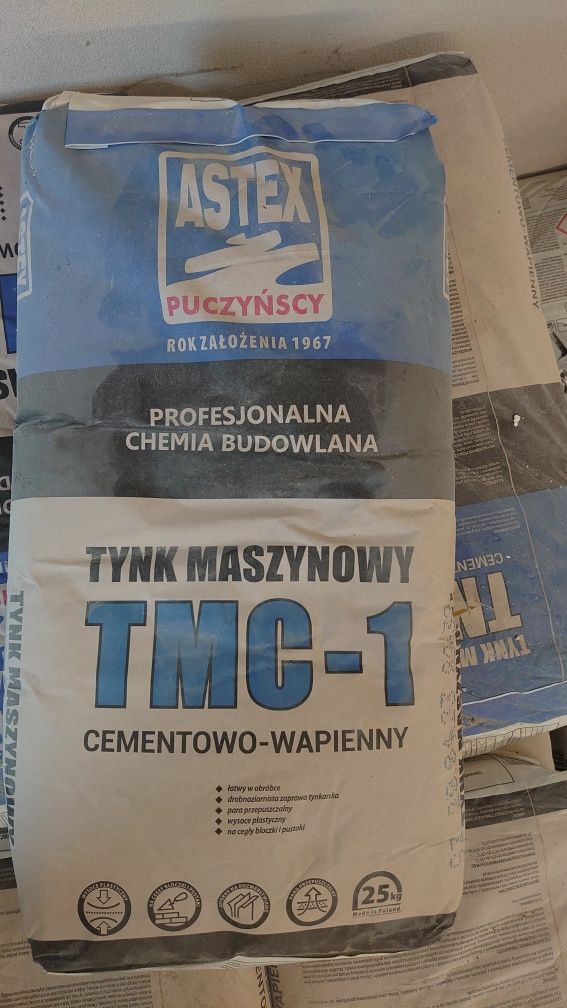 Tynk maszynowy TMC-1 25kg 16 worków