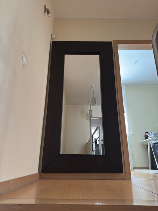 Espelho XL Ikea, preto/castanho. Vertical/horizontal