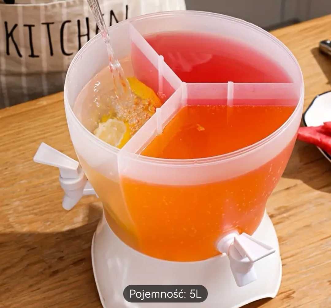 Dozownik napojów obrotowy 3 kraniki poj. 5 litrów
