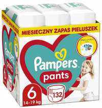 Pieluchomajtki Pampers Pants 14-19kg  Rozmiar 6 132 szt Made in Poland