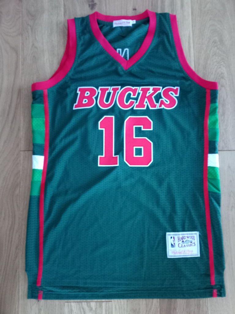 Bob Lanier  Milwaukee Bucks  koszulka koszykarska NBA retro