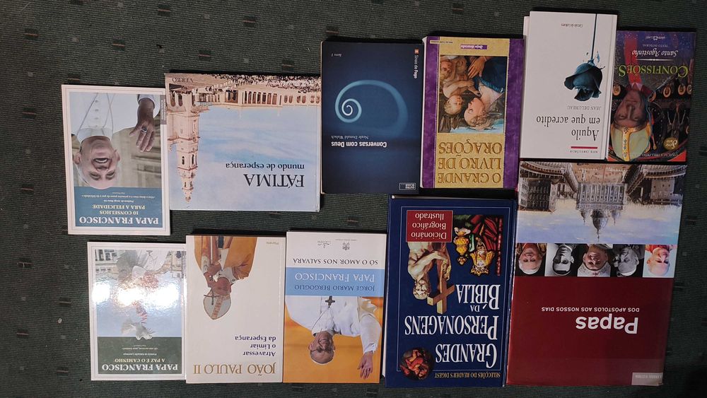 Lote 17 livros religiosos diversos