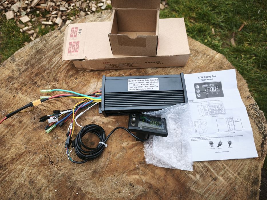 Sterownik+kolorowy wyświetlacz 24V36V48V60V 40A 250W-2000W-2500W Nowy