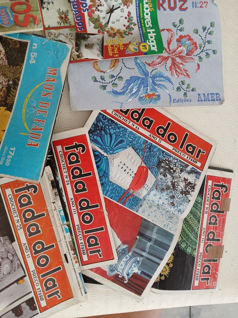 Revistas de Ponto Cruz e Renda