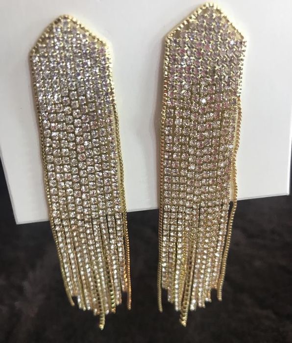 Серьги гвоздики,вечерние,блестящие,с камнями, серёжки