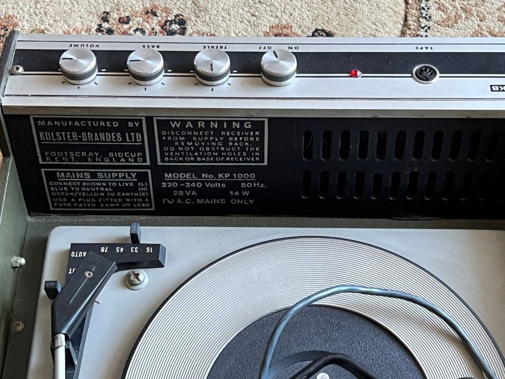Adapter gramofon ITT model KP 1000 retro sprawny stary retro vintage u