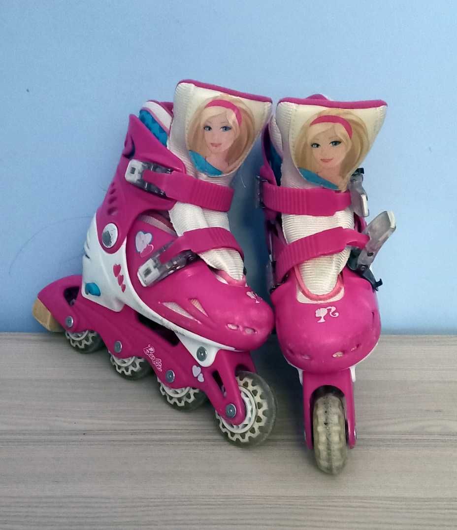 Rolki dziecięce dziewczęce Barbie różowe rozmiar 30 - 31